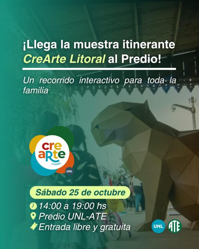La muestra itinerante CreArte Litoral llega a la ciudad de Santa Fe