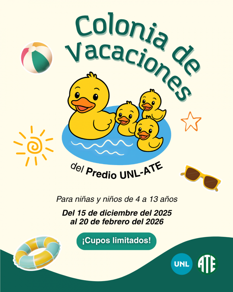 Colonia de Vacaciones 2025/2026 del Predio UNL-ATE